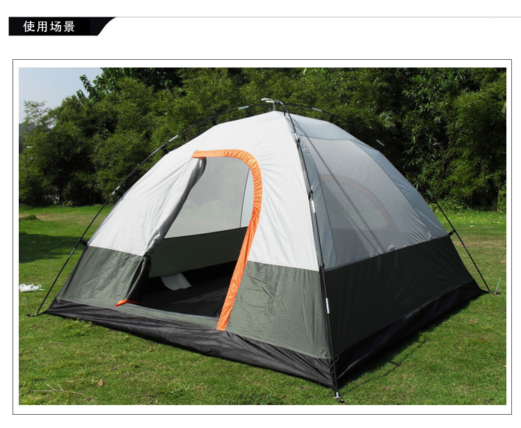 Cheap Goat Tents LOOKO 2022 New Outdoor Supplies Rainstorm Camping Tent 3 4 People Build Double Layer Family Travel Tent   